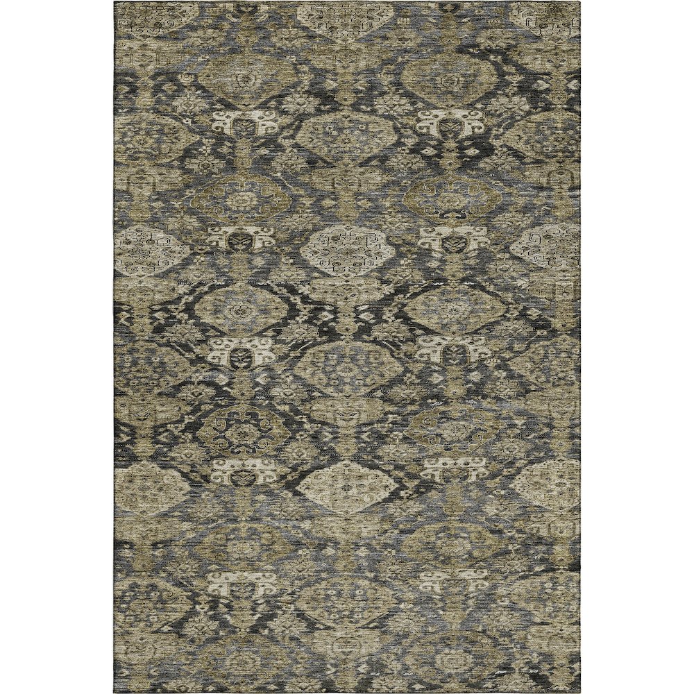 Premium Machine Washable Mayfield AMF1084 Charcoal 8' x 10' Rug
