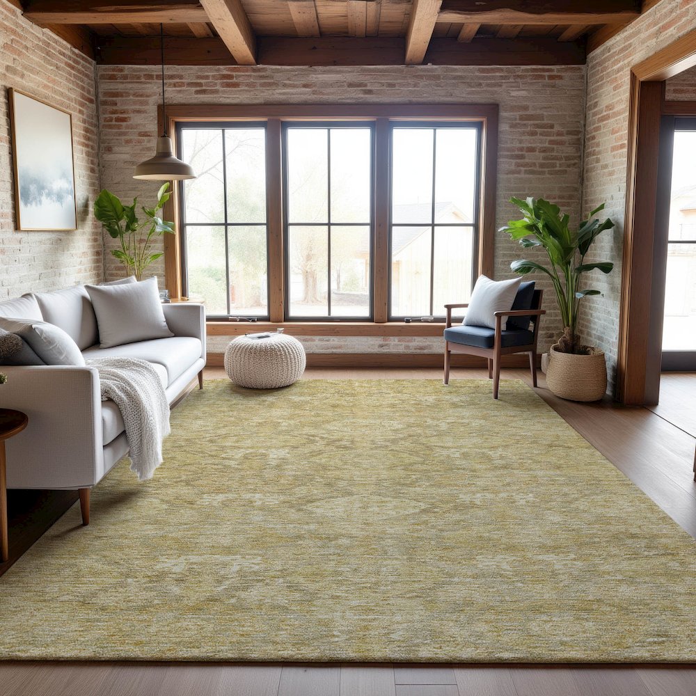 Premium Machine Washable Mayfield AMF1084 Wheat 8' x 10' Rug