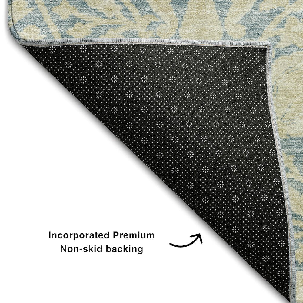 Premium Machine Washable Mayfield AMF1086 Sky 3' x 5' Rug