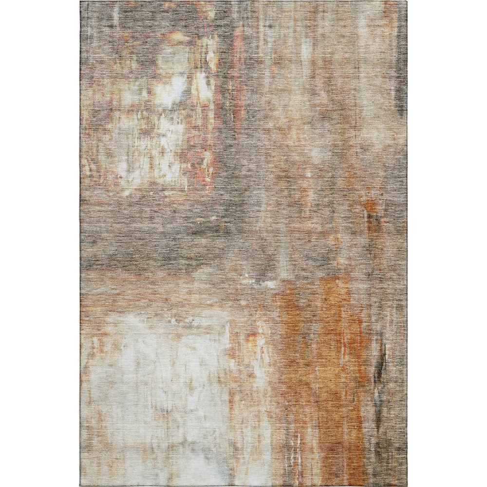Premium Machine Washable Mayfield AMF1095 Copper 8' x 10' Rug