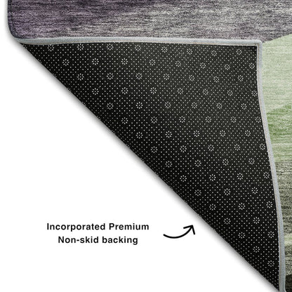 Premium Machine Washable Mayfield AMF1098 Purple 3' x 5' Rug