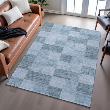 Premium Machine Washable Mayfield AMF1139 Denim 8' x 10' Rug