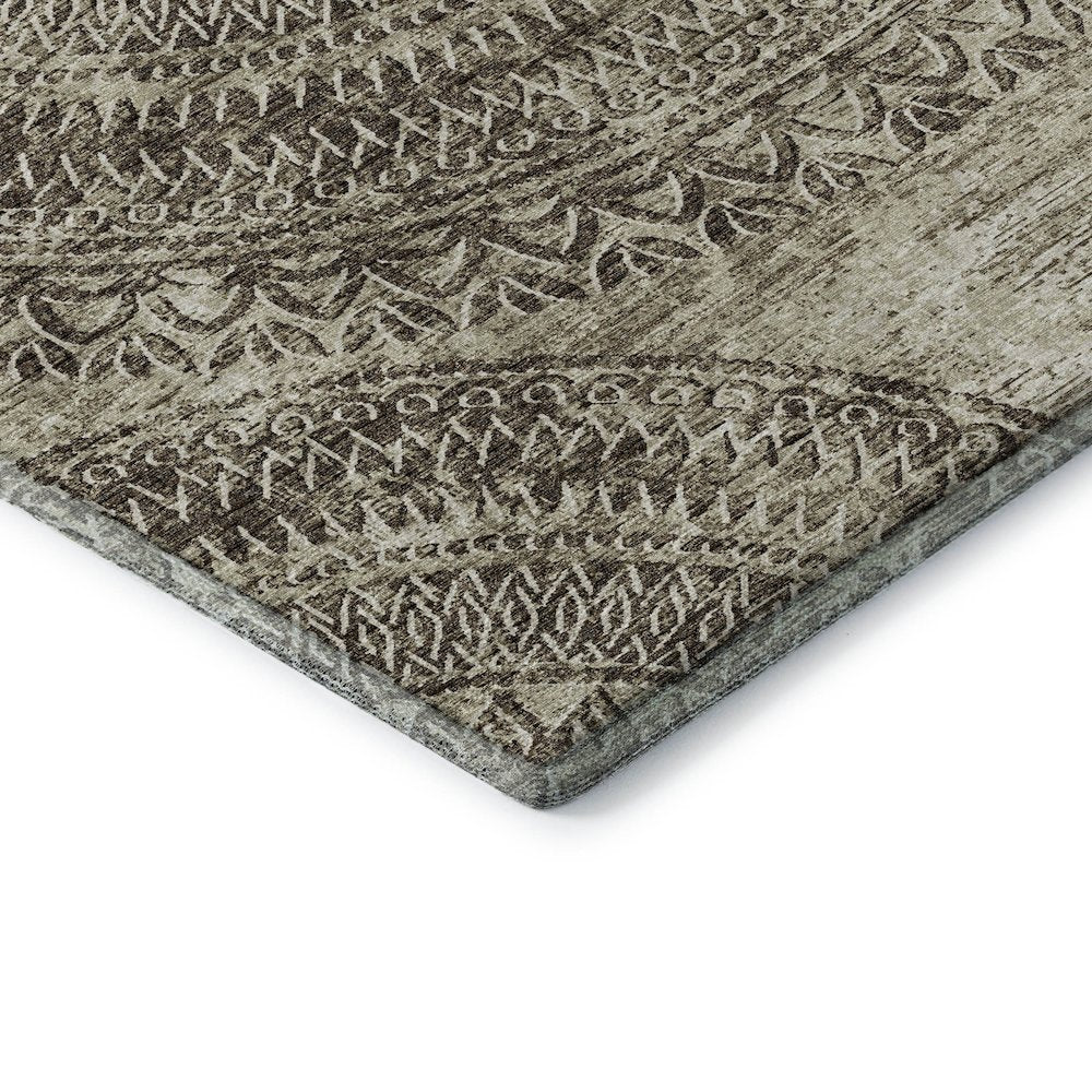 Premium Machine Washable Mayfield  Brown 3' x 5' Rug