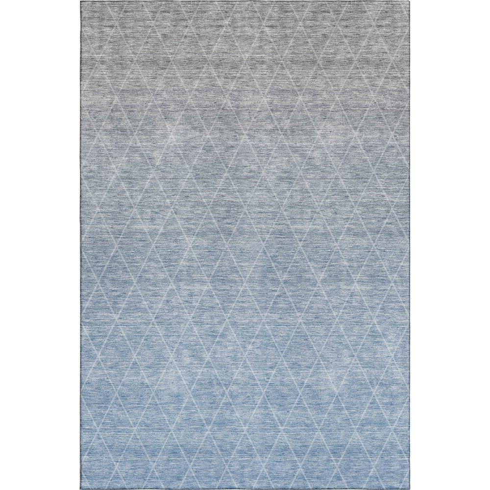 Premium Machine Washable Mayfield AMF1175 Blue 8' x 10' Rug