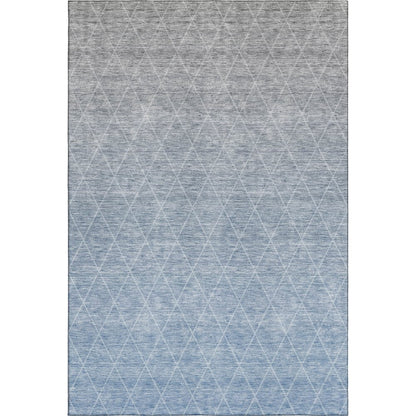 Premium Machine Washable Mayfield AMF1175 Blue 8' x 10' Rug