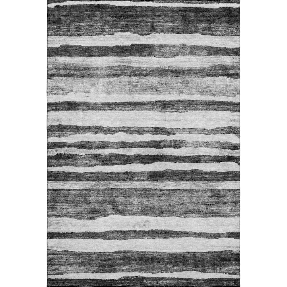 Premium Machine Washable Mayfield AMF1191 Charcoal 8' x 10' Rug