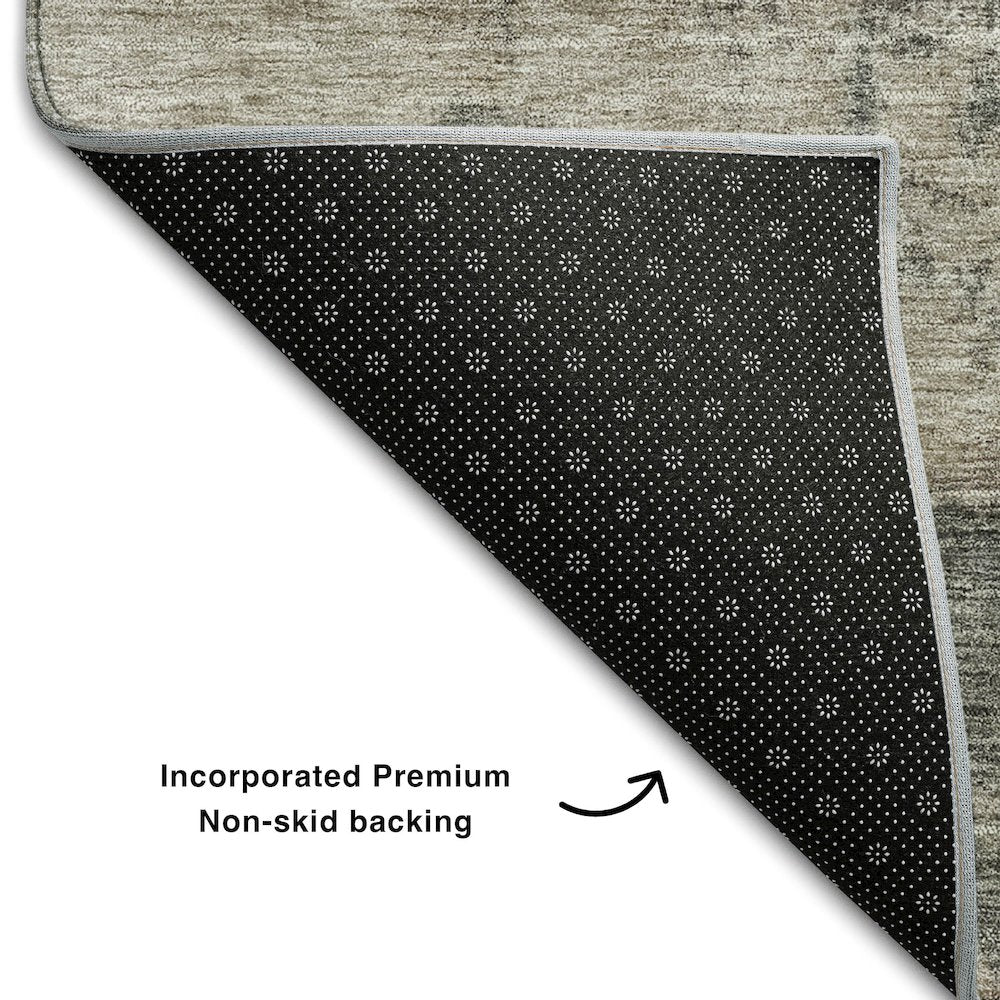 Premium Machine Washable Mayfield AMF1208 Coffee 3' x 5' Rug