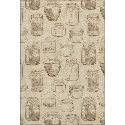 Premium Machine Washable Mayfield  Beige 8' x 10' Rug