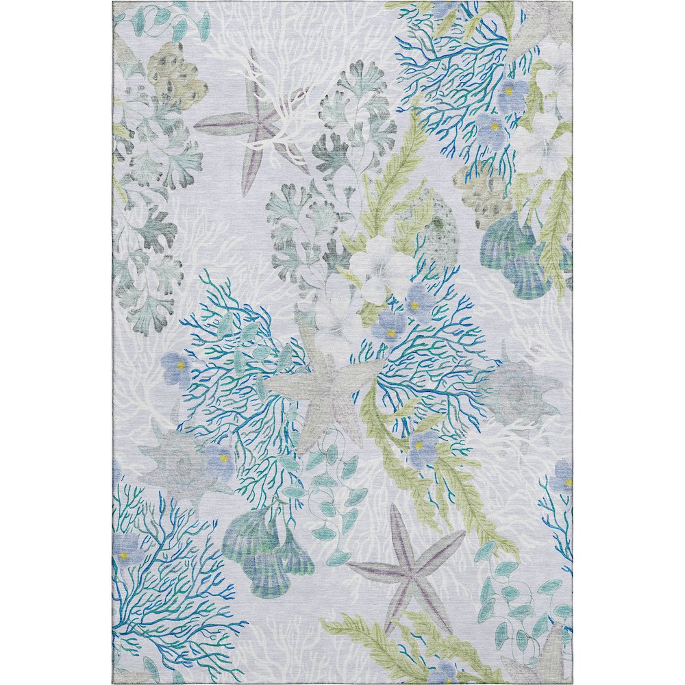 Premium Machine Washable Mayfield  Aqua 8' x 10' Rug