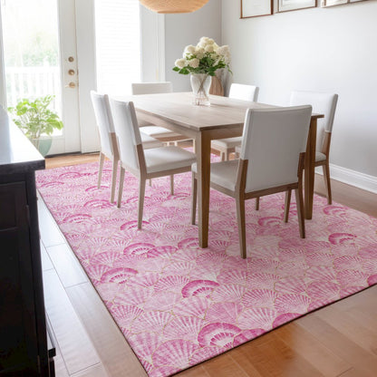 Premium Machine Washable Mayfield  Pink 8' x 10' Rug