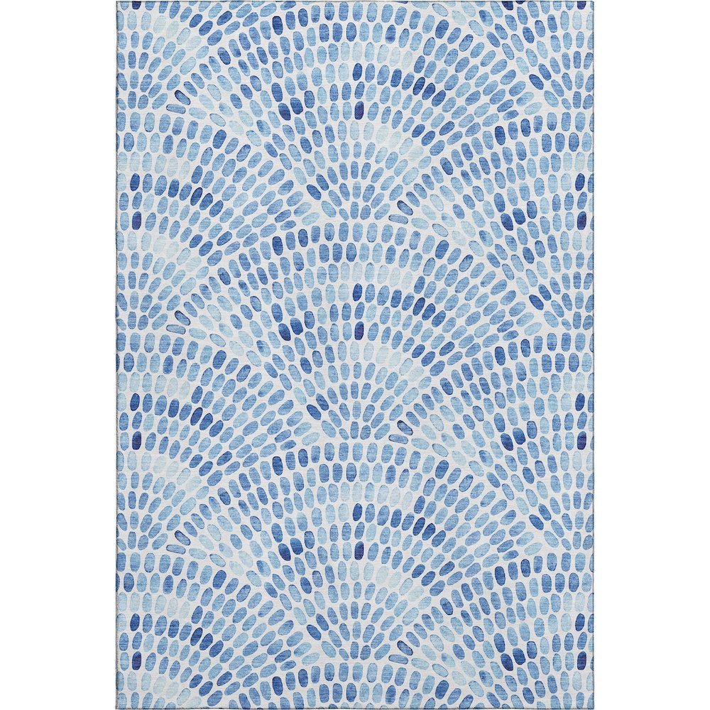 Premium Machine Washable Mayfield  Blue 8' x 10' Rug