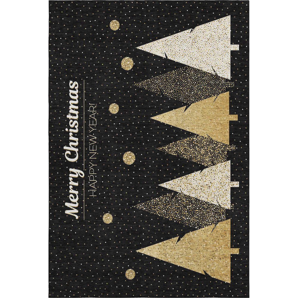 Premium Machine Washable Mayfield  Midnight 8' x 10' Rug