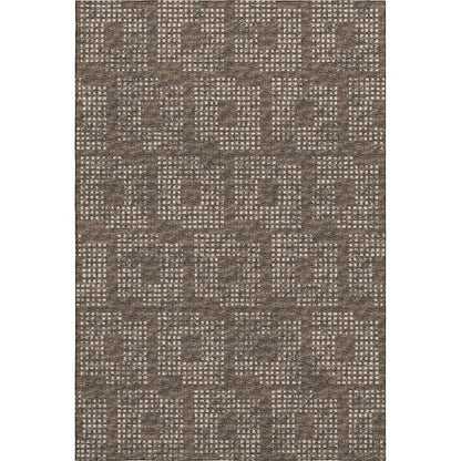 Premium Machine Washable Mayfield  Brown 8' x 10' Rug