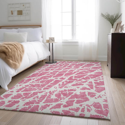 Premium Machine Washable Mayfield  Pink 8' x 10' Rug