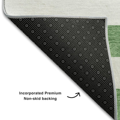 Premium Machine Washable Mayfield  Green 3' x 5' Rug
