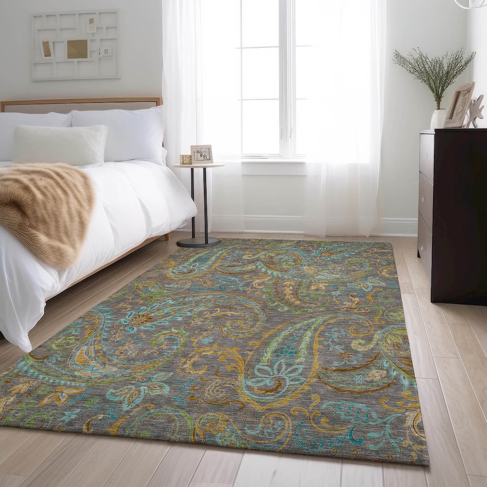 Premium Machine Washable Mayfield  Taupe 8' x 10' Rug