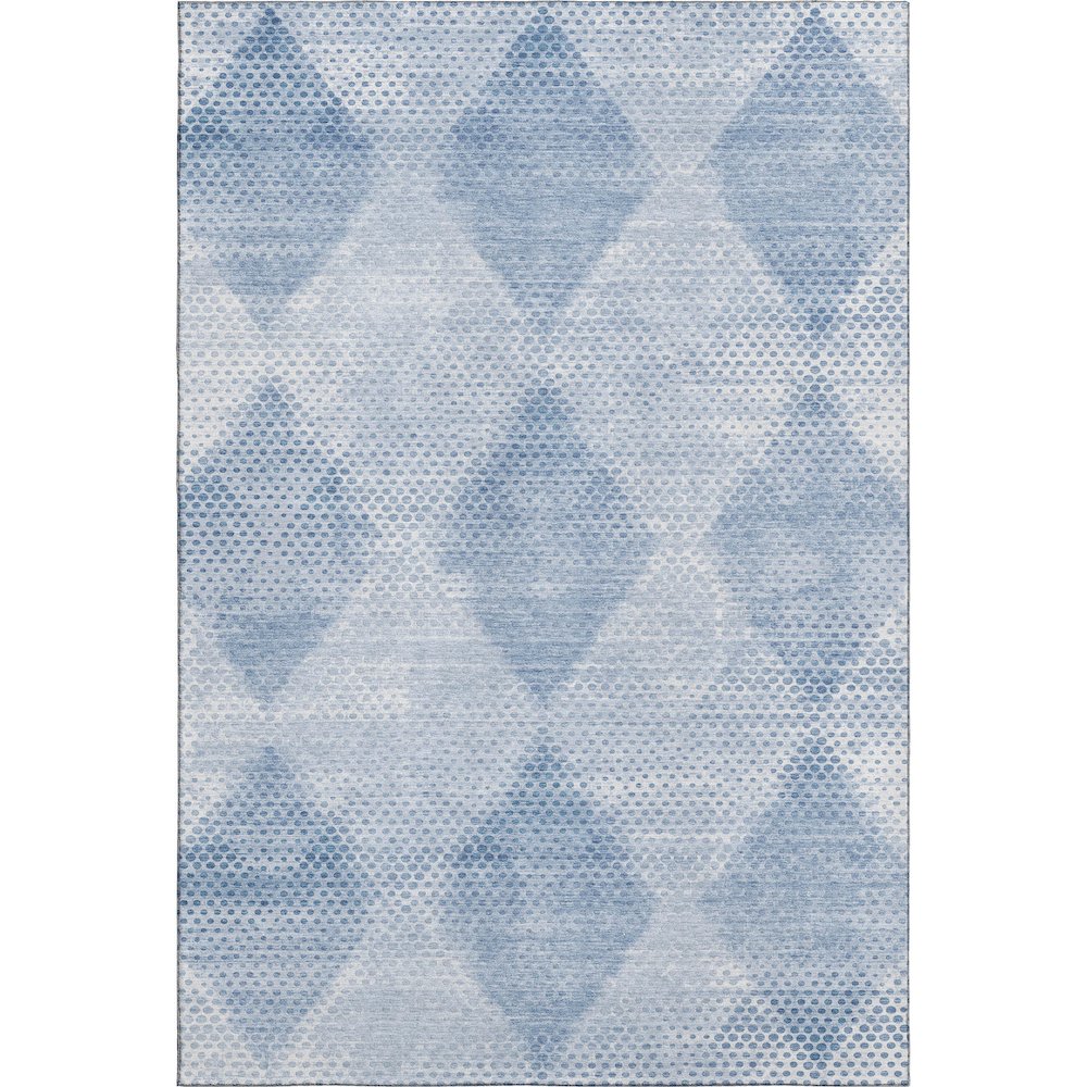 Premium Machine Washable Mayfield  Blue 8' x 10' Rug