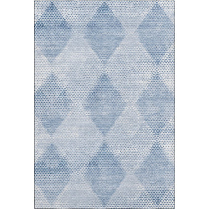 Premium Machine Washable Mayfield  Blue 8' x 10' Rug