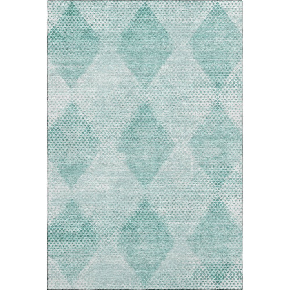 Premium Machine Washable Mayfield  Teal 8' x 10' Rug