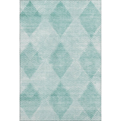 Premium Machine Washable Mayfield  Teal 8' x 10' Rug