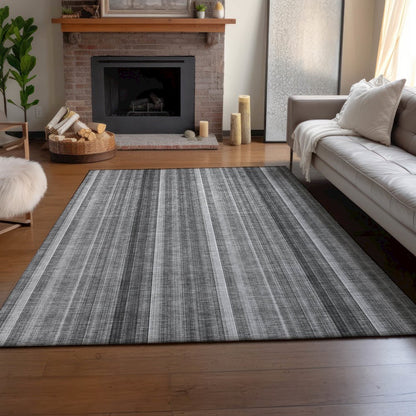 Premium Machine Washable Mayfield  Gray 8' x 10' Rug