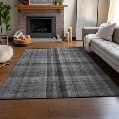 Premium Machine Washable Mayfield  Gray 8' x 10' Rug
