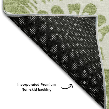 Premium Machine Washable Mayfield  Aloe 3' x 5' Rug