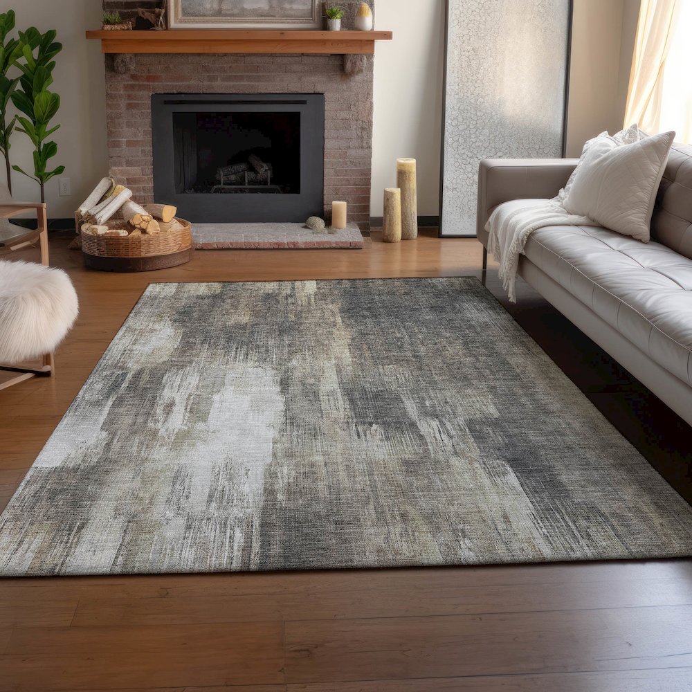 Premium Machine Washable Mayfield  Taupe 8' x 10' Rug