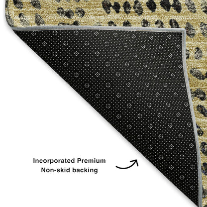 Premium Machine Washable Mayfield  Gold 3' x 5' Rug
