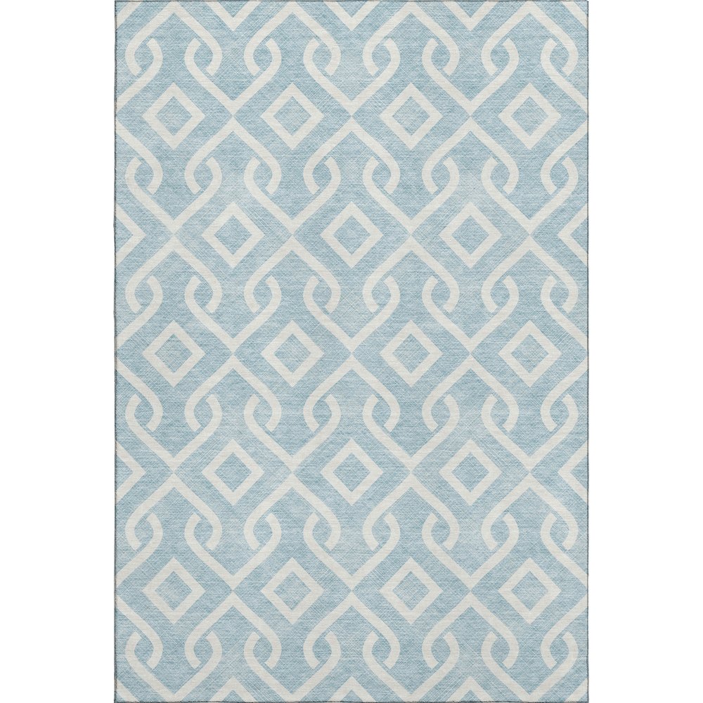 Premium Machine Washable Mayfield  Sky 8' x 10' Rug
