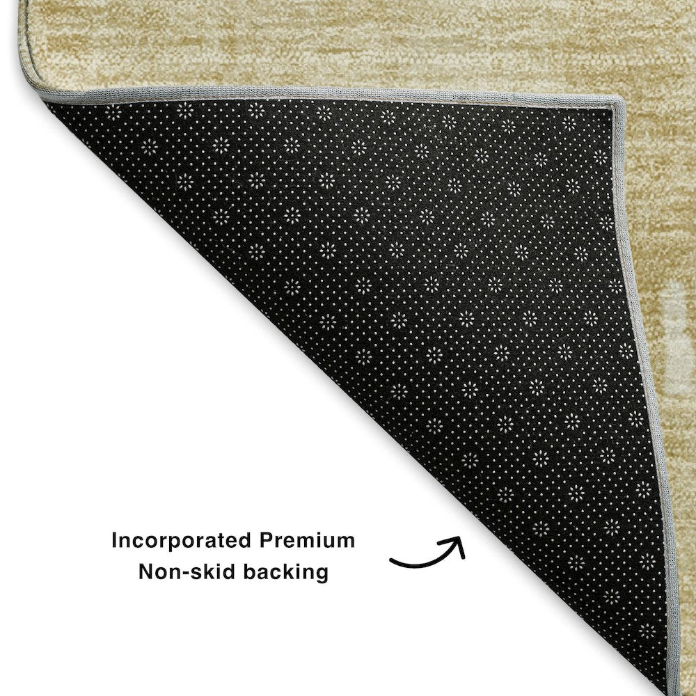Premium Machine Washable Mayfield  Beige 3' x 5' Rug