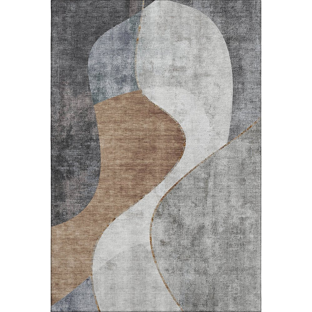 Premium Machine Washable Mayfield  Gray 8' x 10' Rug