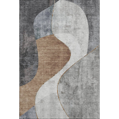Premium Machine Washable Mayfield  Gray 8' x 10' Rug
