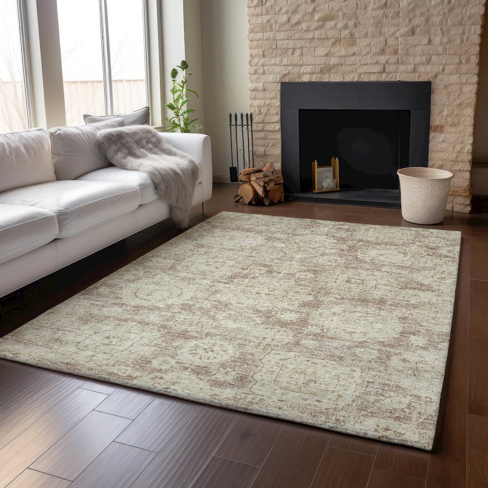 Premium Machine Washable Mayfield  Mocha 8' x 10' Rug