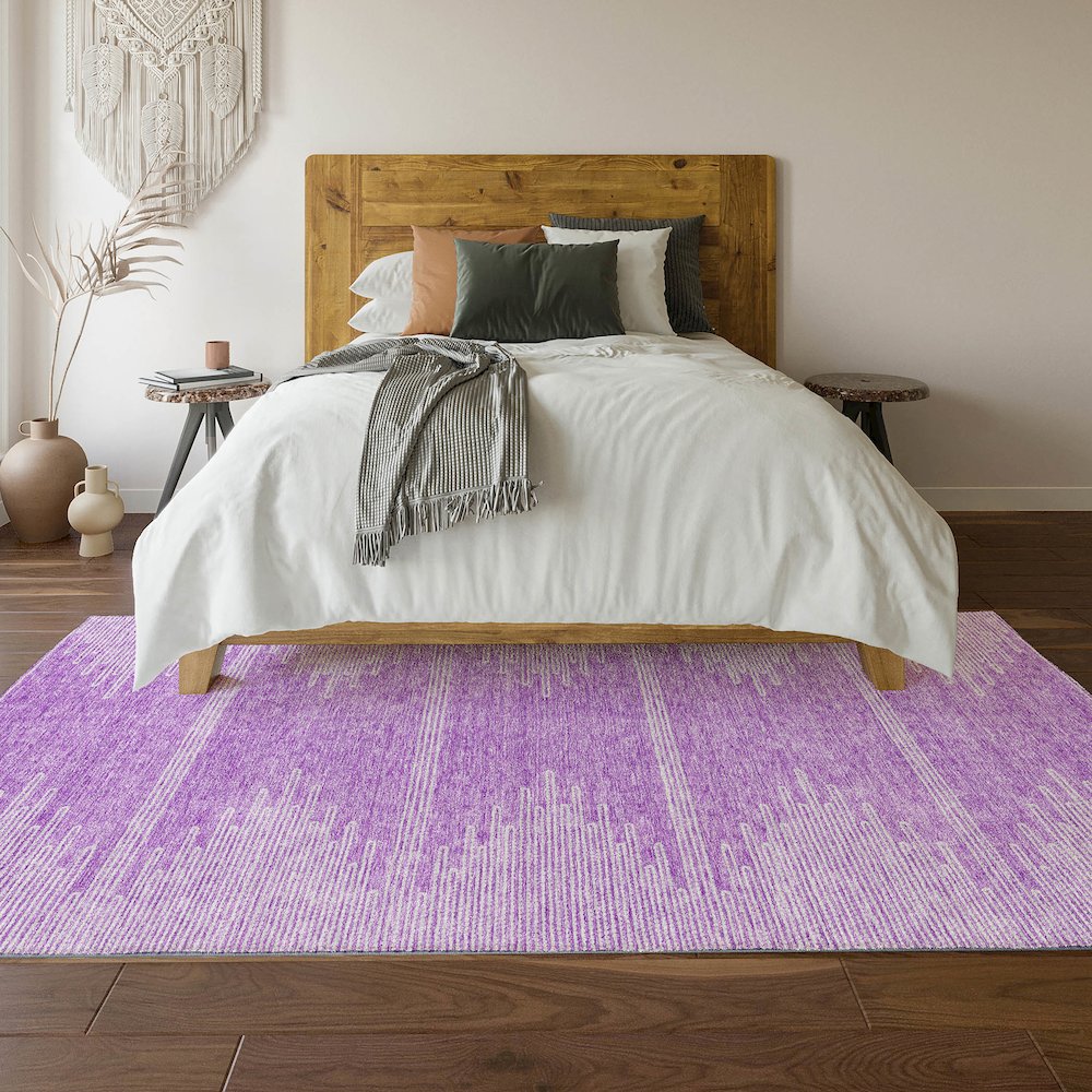 Premium Machine Washable Mayfield  Lavender 8' x 10' Rug