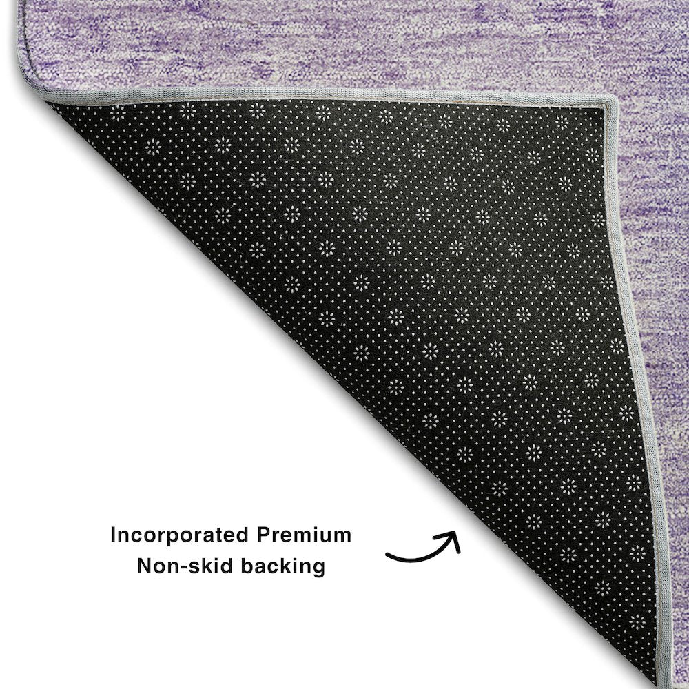 Premium Machine Washable Mayfield AMF664 Lavender 3' x 5' Rug