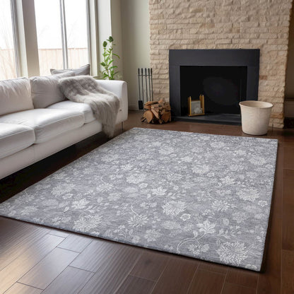 Premium Machine Washable Mayfield AMF681 Gray 8' x 10' Rug