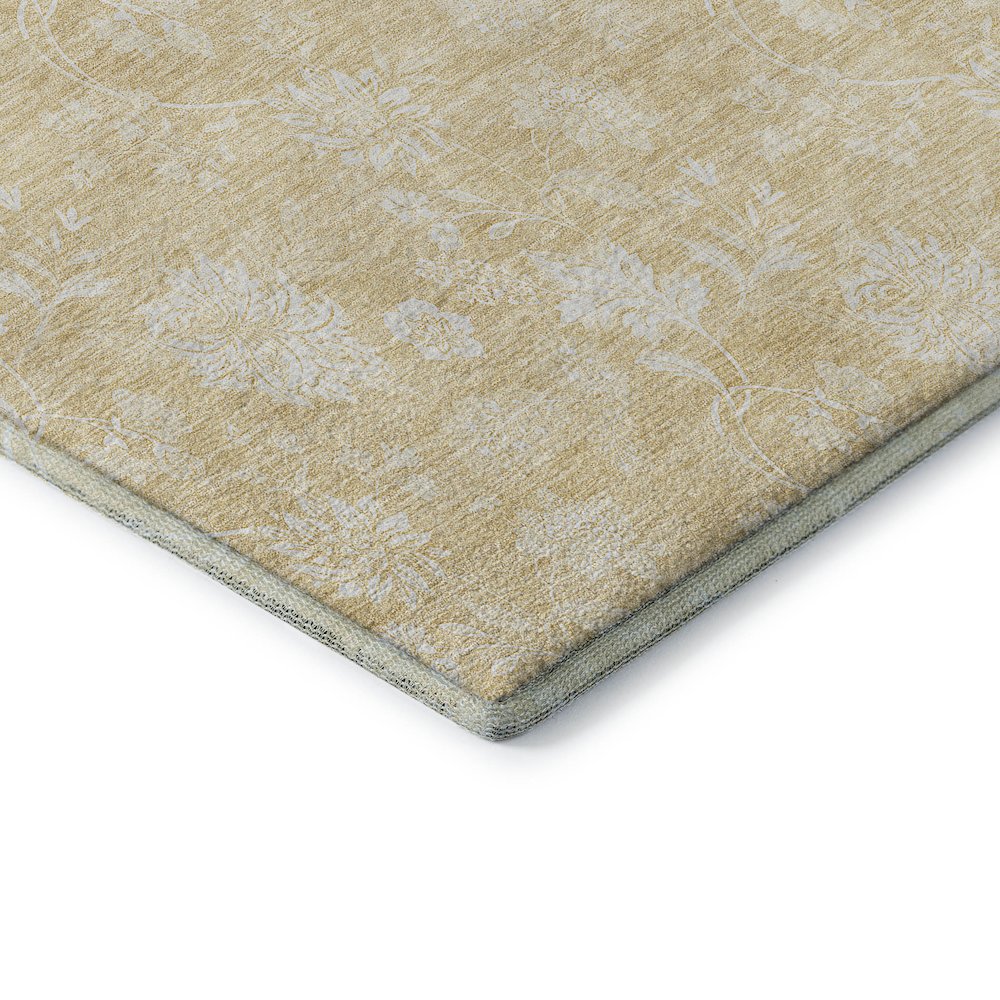 Premium Machine Washable Mayfield AMF681 Honey 3' x 5' Rug