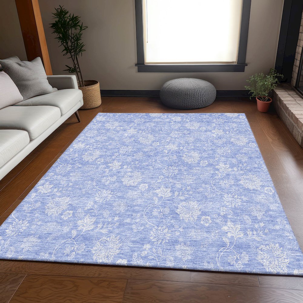 Premium Machine Washable Mayfield AMF681 Sky 8' x 10' Rug