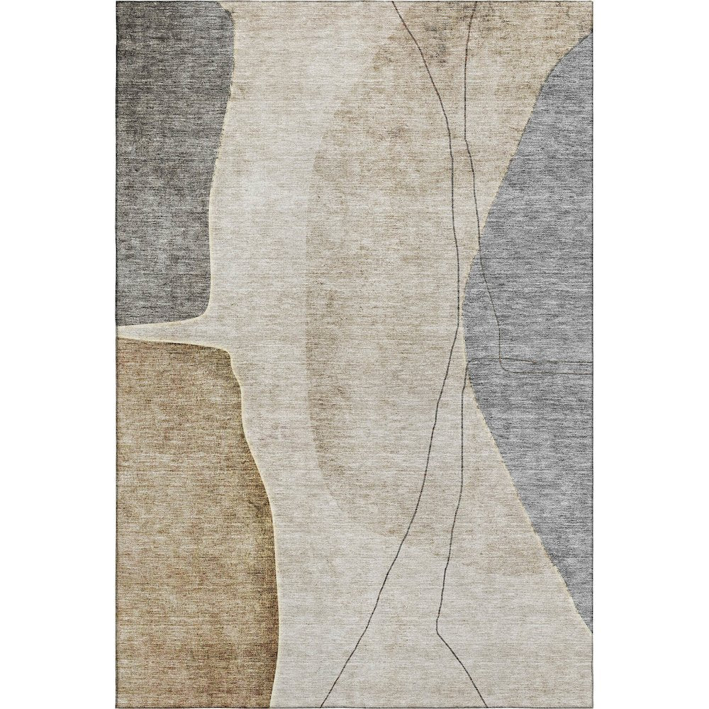 Premium Machine Washable Mayfield AMF696 Taupe 8' x 10' Rug