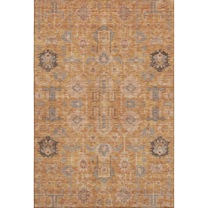 Premium Machine Washable Mayfield AMF697 Terracotta 8' x 10' Rug