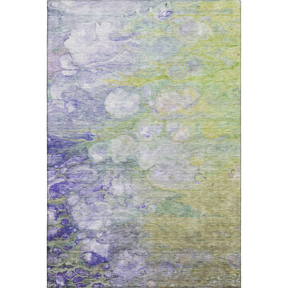 Premium Machine Washable Mayfield AMF698 Aloe 8' x 10' Rug