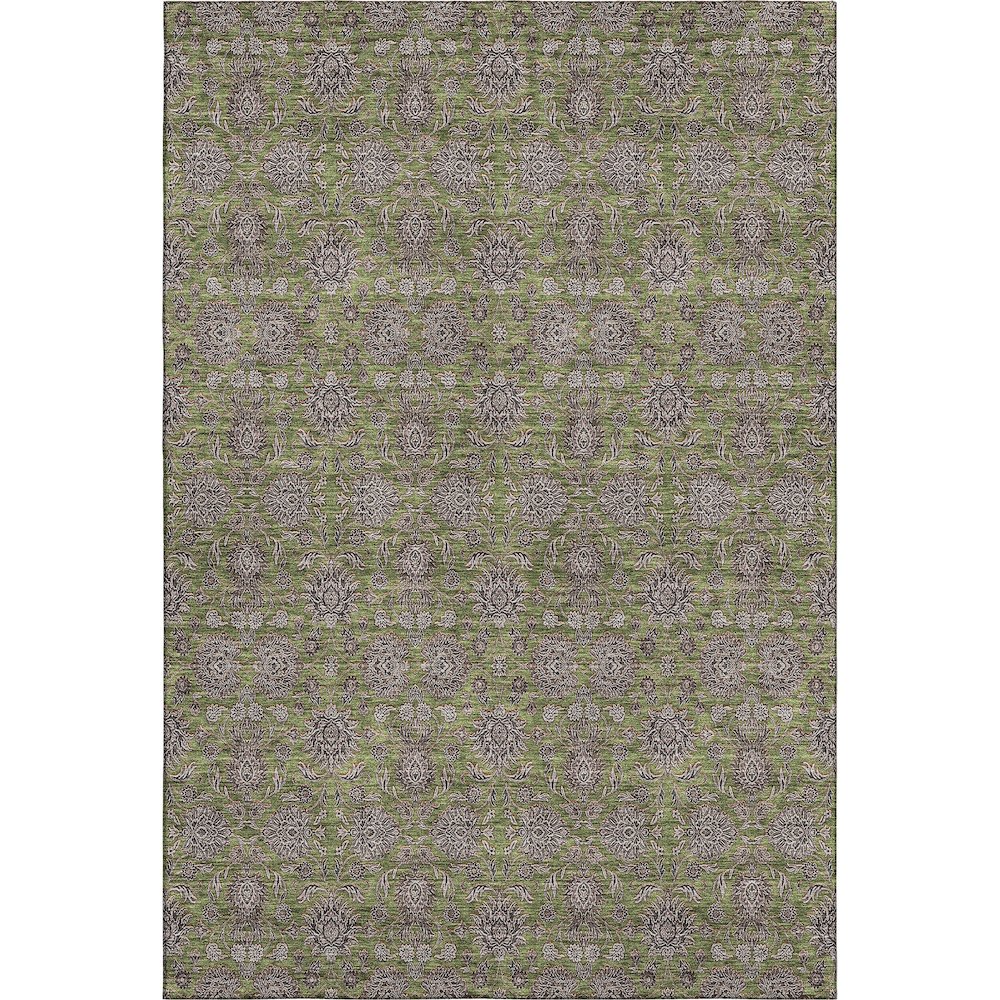 Premium Machine Washable Mayfield AMF702 Olive 8' x 10' Rug