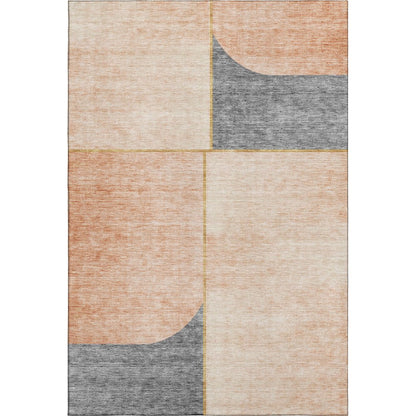 Premium Machine Washable Mayfield AMF717 Coral 8' x 10' Rug