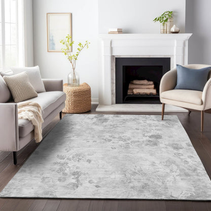 Premium Machine Washable Mayfield AMF724 Gray 8' x 10' Rug