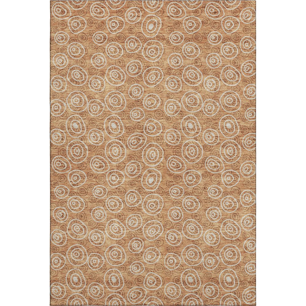 Premium Machine Washable Mayfield AMF728 Terracotta 8' x 10' Rug