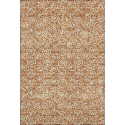 Premium Machine Washable Mayfield AMF728 Terracotta 8' x 10' Rug