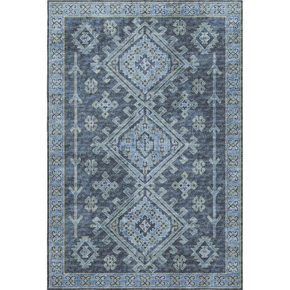 Premium Machine Washable Mayfield  Blue 8' x 10' Rug