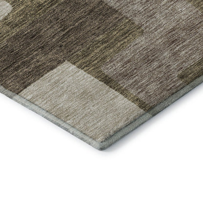 Premium Machine Washable Mayfield AMF740 Brown 3' x 5' Rug