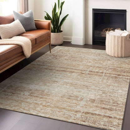 Premium Machine Washable Mayfield AMF747 Copper 8' x 10' Rug